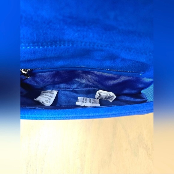 🎄JW Pei Maze Blue Vegan Leather Suede Crossbody Bag NWT - Picture 4 of 11